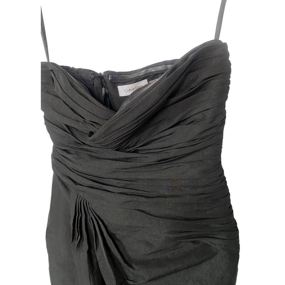 Calvin Klein Strapless Pleated Ruched Mini Cocktail Dress - Picture 5 of 11